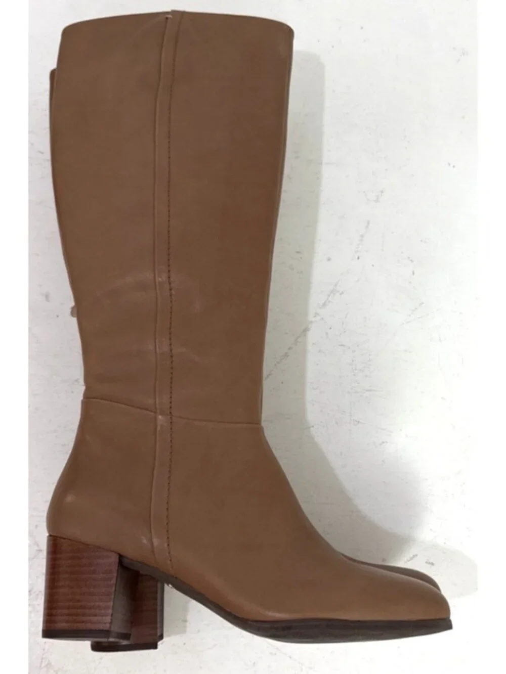 Vionic Tahlia Tall Natural Tan Arch Support Zip Up 2.5